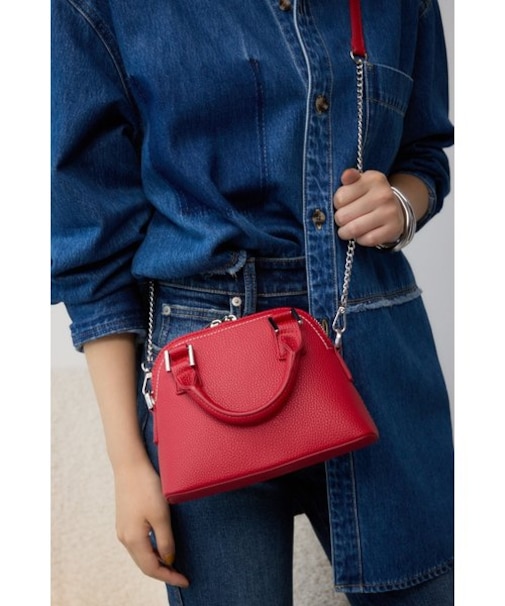 ダブルジッパーミニバッグ