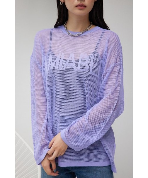 メッシュロゴニット