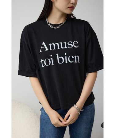 ボクシーシルエットロゴTシャツ