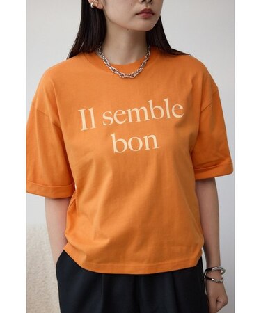 ボクシーシルエットロゴTシャツ