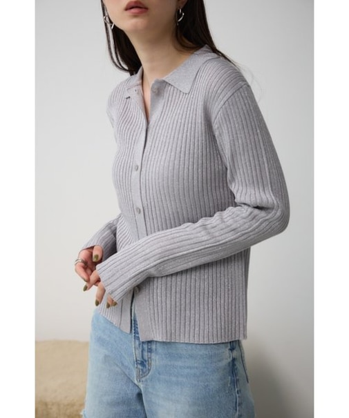 ポロエリラメニット