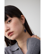 アクリル×メタルアシンメトリーピアス