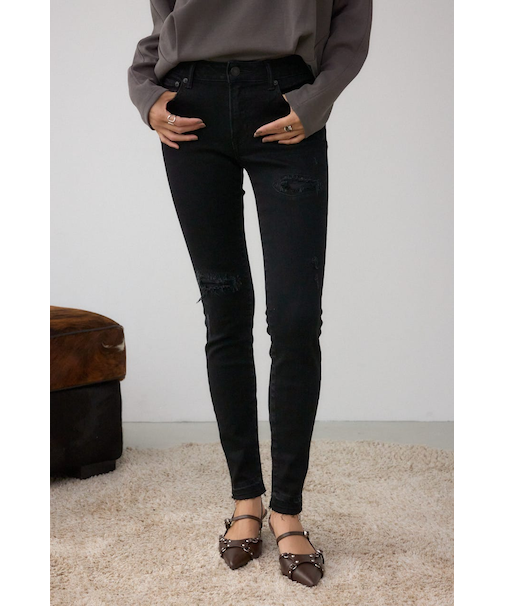 AZUL DENIM リペアスキニーデニム