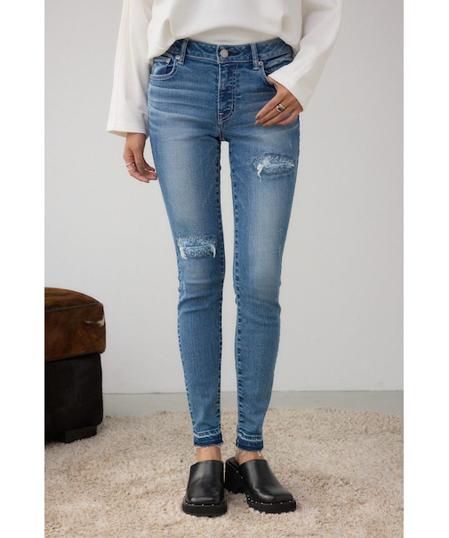 AZUL DENIM リペアスキニーデニム