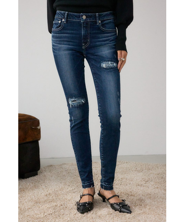 AZUL DENIM リペアスキニーデニム