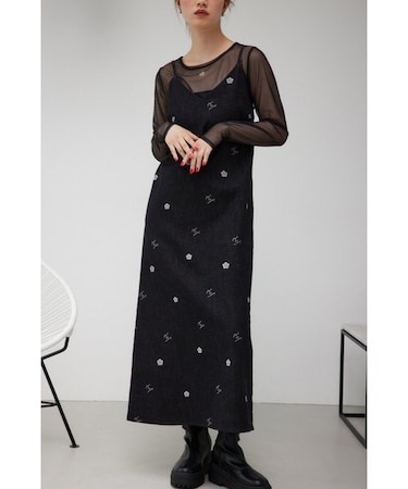 MARY QUANT×AZUL 総柄キャミワンピース