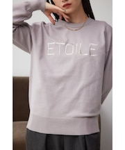 刺繍ロゴニットトップス