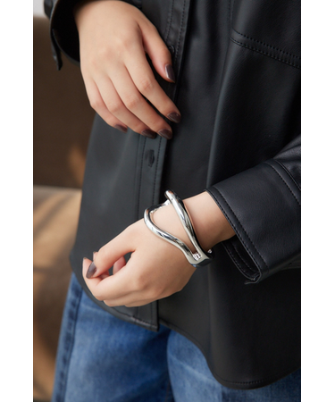 ニュアンスダブルリングバングル