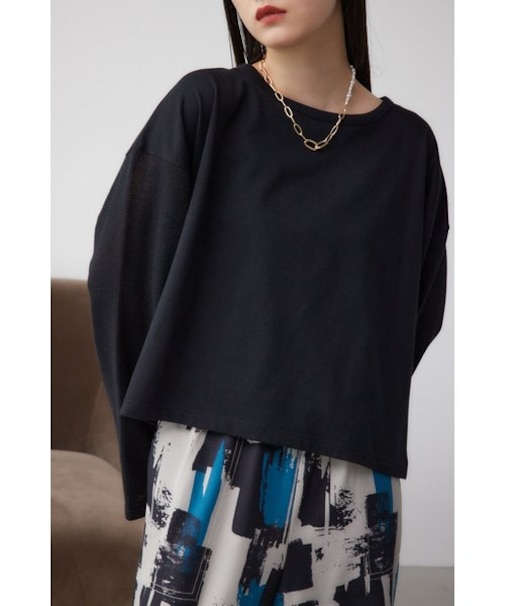 メッシュスリーブTシャツ