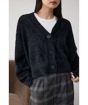 モヘヤライクニットカーディガン