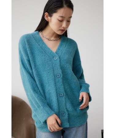 モヘヤライクニットカーディガン