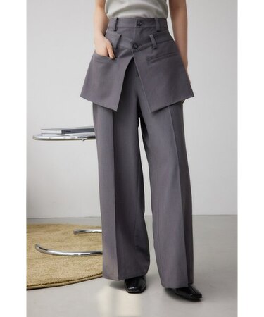 レイヤードデザインスラックス