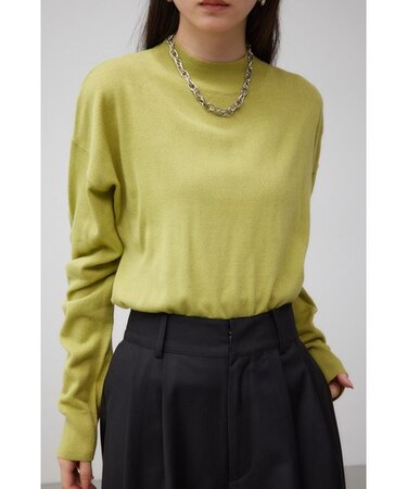 ヌーディーハイネックニットトップス