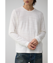 起毛スラブ長袖トップス