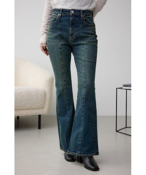 AZUL DENIM オーバーダイ切替フレアデニム