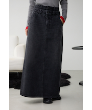 AZUL DENIM ダブルウエストデニムスカート