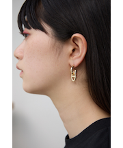 アンカーチェーンミニフープピアス