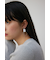 フェイクレザーバイカラーアシンメトリーピアス