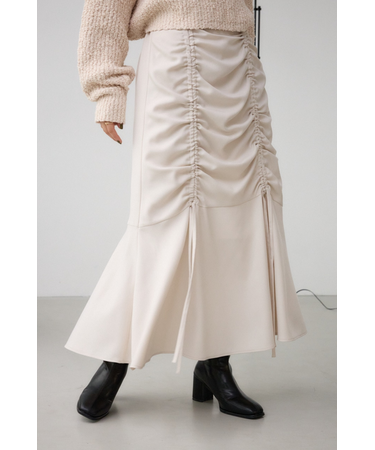 シャーリングデザインスカート