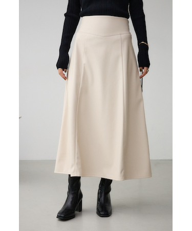 レザーフレアスカート