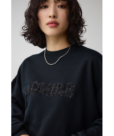 ラメロゴシシュウカットトップス