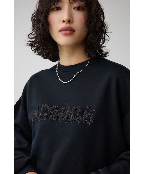 ラメロゴシシュウカットトップス