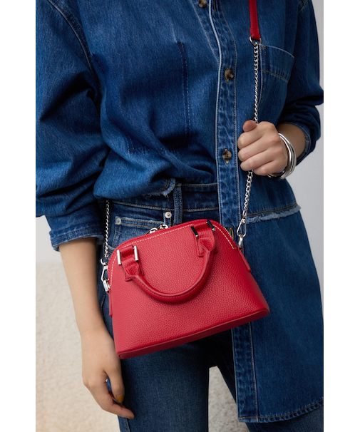 ダブルジッパーミニバッグ