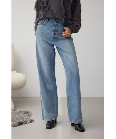 【堀田茜さん着用アイテム】AZUL DENIM ハイウエストワイドデニム