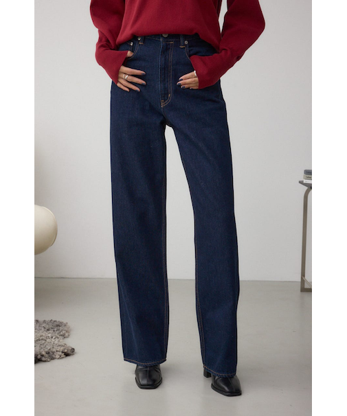 【堀田茜さん着用アイテム】AZUL DENIM ハイウエストワイドデニム