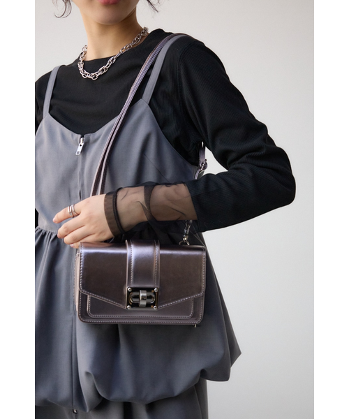 ターンロックフラップウォレットバッグ｜アズールバイマウジーの通販