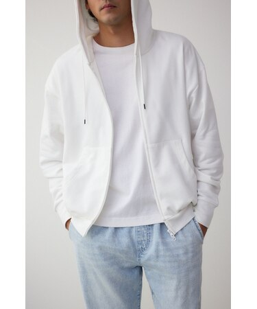 サムホールジップパーカー