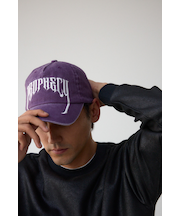 ピグメント刺繍キャップ