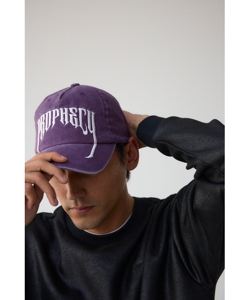 ピグメント刺繍キャップ