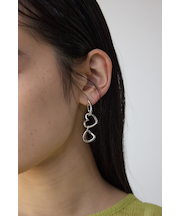 ハートチェーンピアス