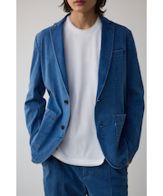 ストレッチデニムテーラードジャケット