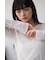 バックスリットシアーロングトップス