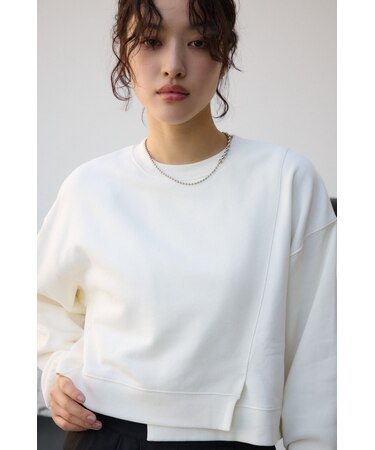 クロップドスウェットトップス