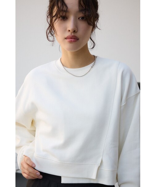 クロップドスウェットトップス