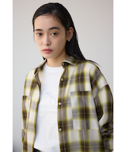 オンブレチェックライトシャツ