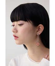 アクリル×メタルアシンメトリーピアス