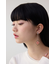 アクリル×メタルアシンメトリーピアス