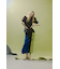 【PLUS】マルチコンビアシメニットタイトスカート