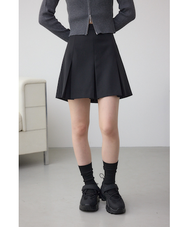 プリーツミニスカートパンツ