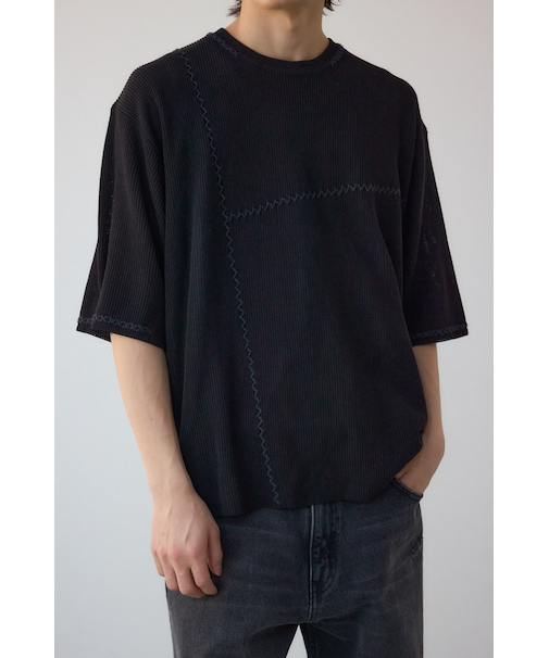 ブランケットステッチリラックスニット