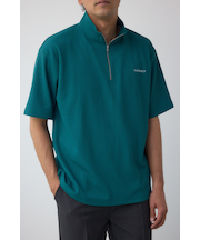 ワッフルハーフジッププルオーバー