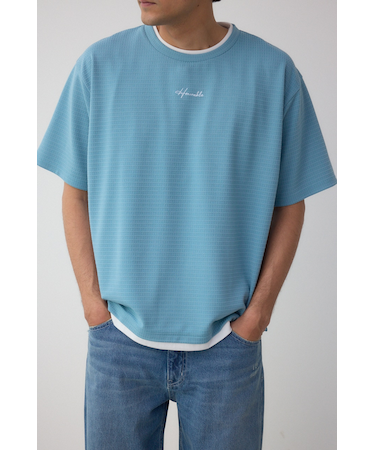 フェイクレイヤードジャガードTシャツ