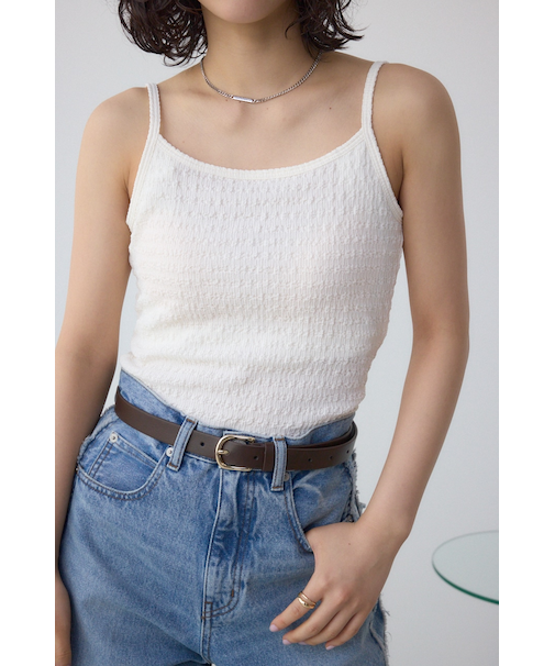 【堀田茜さん着用アイテム】ヘンケイリブキャミソール