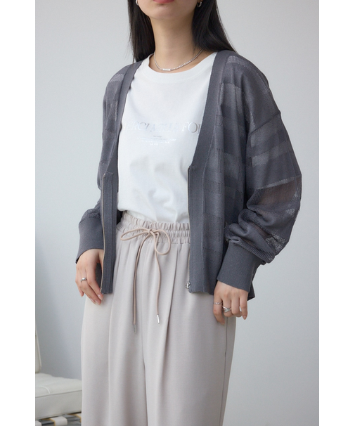 シアージップアップカーディガン