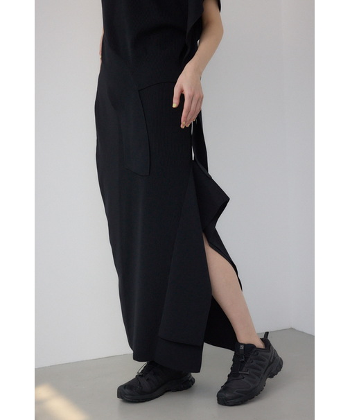 【PLUS】パネルドレープマーメイドスカート