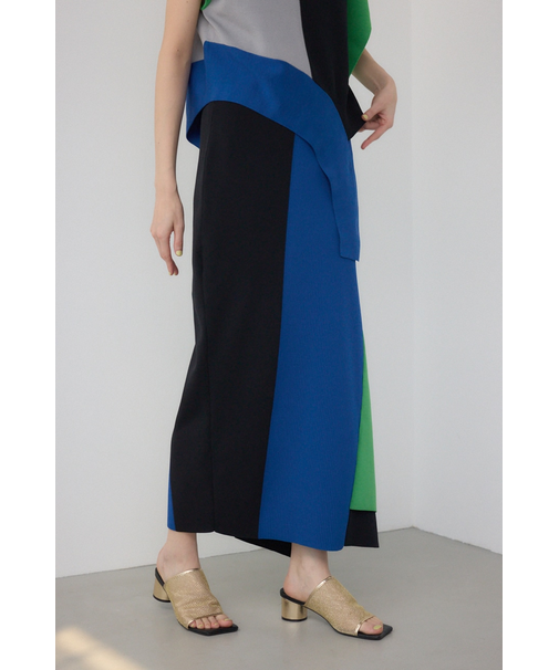 【PLUS】パネルドレープマーメイドスカート